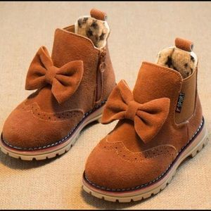 Toddler Ankle Boot with Bow Detail